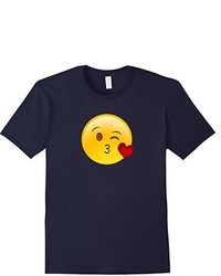 Winky Face Smiley With Heart Kiss Emoji T Shirt