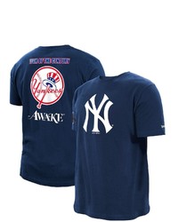 New Era X Awake Ny Navy New York Yankees Subway Series T Shirt