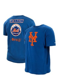 New Era X Awake Ny Royal New York Mets Subway Series T Shirt