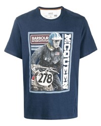 Barbour International X Steve Mcqueen Delaney Graphic Print T Shirt