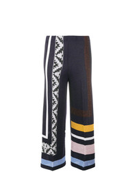 Circus Hotel Mix Patterns Flared Trousers