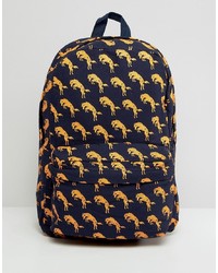 Wrangler Blue Yellow Horse Print Backpack