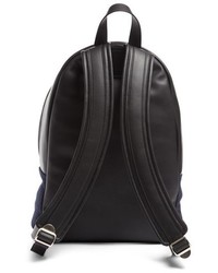 Givenchy Small Star Print Denim Leather Backpack Blue