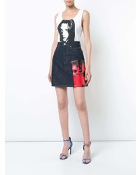 Calvin Klein 205W39nyc X Andy Warhol Foundation Dennis Hopper Denim Skirt