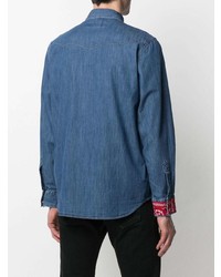 Re-Worked Contrasting Panel Design Deni Shirt