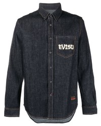 Evisu Long Sleeve Denim Shirt