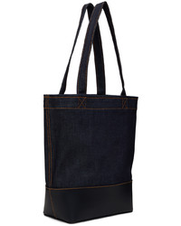A.P.C. Navy Axel Small Tote