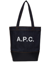 A.P.C. Navy Axel Small Tote