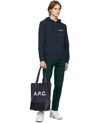 A.P.C. Navy Axelle Tote
