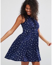 Brave Soul Print Skater Dress