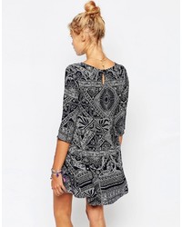 Element Smock Dress With All Over Bandana Print