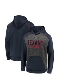 FANATICS Branded Heathered Charcoalnavy Houston Texans Game Day Ready Chiller Fleece Raglan Pullover Hoodie In Heather Charcoal At Nordstrom