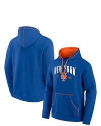 FANATICS Branded Royalorange New York Mets Ultimate Champion Logo Pullover Hoodie