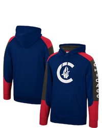 Mitchell & Ness Navy Chicago Cubs Fusion Fleece Pullover Hoodie At Nordstrom