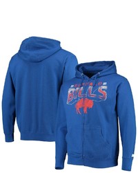 STARTE R Royal Buffalo Bills Throwback Perfect Season Full Zip Hoodie Jacket