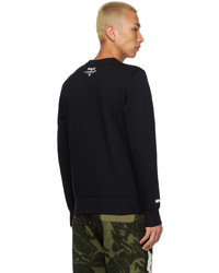 AAPE BY A BATHING APE Black Basic Sweatshirt