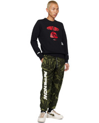 AAPE BY A BATHING APE Black Basic Sweatshirt