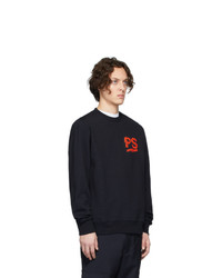 Ps By Paul Smith Navy Fleece Logo Sweatshirt