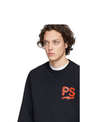 Ps By Paul Smith Navy Fleece Logo Sweatshirt