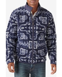 Lucky Brand Jacquard Fleece Zip Jacket