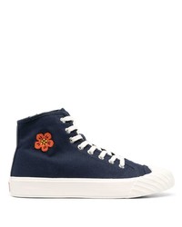Kenzo Floral Patch High Top Sneakers