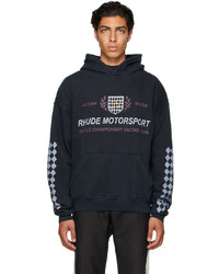 Rhude Black Motor Crest Hoodie