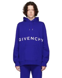 Givenchy Blue 4g Peace Hoodie