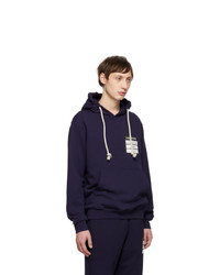 Maison Margiela Blue French Terry Stereotype Hoodie