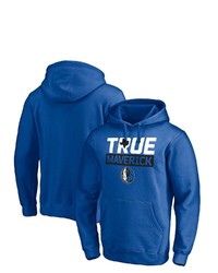 FANATICS Branded Blue Dallas Mavericks Post Up Hometown Collection Pullover Hoodie