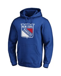 FANATICS Branded Blue New York Rangers Primary Team Logo Fleece Pullover Hoodie At Nordstrom
