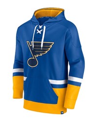 FANATICS Branded Blue St Louis Blues First Battle Power Play Pullover Hoodie