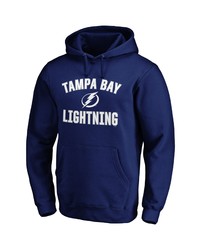 FANATICS Branded Blue Tampa Bay Lightning Team Victory Arch Pullover Hoodie
