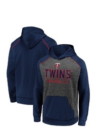 FANATICS Branded Charcoalnavy Minnesota Twins Game Day Ready Raglan Pullover Hoodie