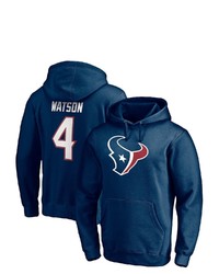 FANATICS Branded Deshaun Watson Navy Houston Texans Player Icon Name Number Pullover Hoodie At Nordstrom