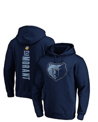 FANATICS Branded Ja Morant Navy Memphis Grizzlies Team Playmaker Name Number Pullover Hoodie At Nordstrom