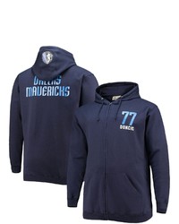 FANATICS Branded Luka Doncic Navy Dallas Mavericks Big Tall Player Name Number Full Zip Hoodie Jacket At Nordstrom