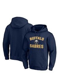 FANATICS Branded Navy Buffalo Sabres Team Victory Arch Pullover Hoodie