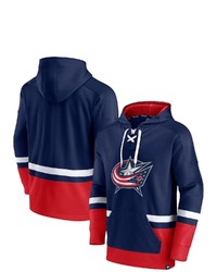 FANATICS Branded Navy Columbus Blue Jackets Big Tall First Battle Power Play Pullover Hoodie At Nordstrom