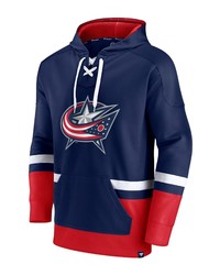 FANATICS Branded Navy Columbus Blue Jackets First Battle Power Play Pullover Hoodie At Nordstrom