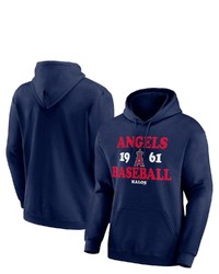 FANATICS Branded Navy Los Angeles Angels Fierce Competitor Pullover Hoodie