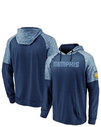 FANATICS Branded Navy Memphis Grizzlies Made To Move Space Dye Raglan Pullover Hoodie