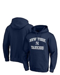 FANATICS Branded Navy New York Yankees Heart Soul Pullover Hoodie