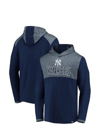 FANATICS Branded Navy New York Yankees Iconic Marbled Clutch Pullover Hoodie