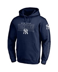 FANATICS Branded Navy New York Yankees Team Front Line Pullover Hoodie At Nordstrom