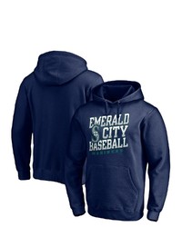 FANATICS Branded Navy Seattle Mariners E City Team Pullover Hoodie