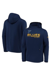 FANATICS Branded Navy St Louis Blues Authentic Pro Locker Room Pullover Hoodie At Nordstrom