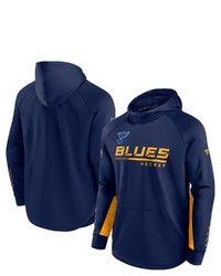 FANATICS Branded Navy St Louis Blues Authentic Pro Locker Room Raglan Pullover Hoodie At Nordstrom