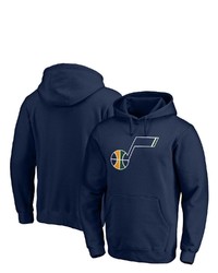 FANATICS Branded Navy Utah Jazz Primary Team Logo Pullover Hoodie