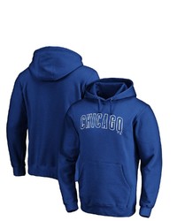 FANATICS Branded Royal Chicago Cubs Official Wordmark Pullover Hoodie