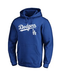 FANATICS Branded Royal Los Angeles Dodgers Team Logo Lockup Pullover Hoodie